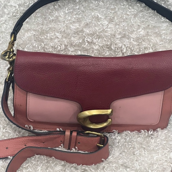 Coach Pink Tabby Shoulder Bag Colorblock Crossbody - Picture 2 of 14